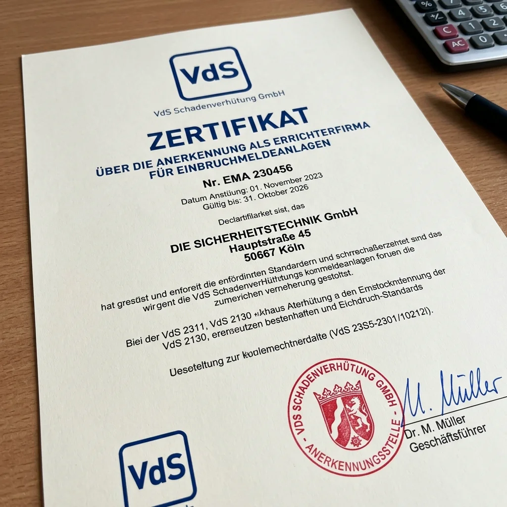 VdS Güvenlik & Sigorta Tescili